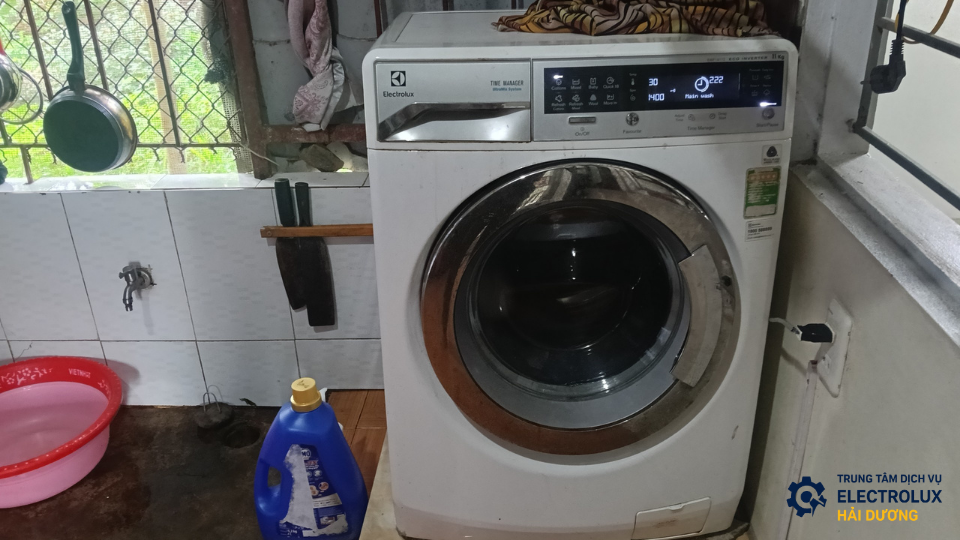 Máy giặt Electrolux sau khi được sửa chữa ?