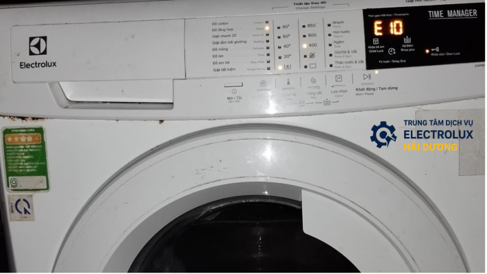 Máy giặt Electrolux báo lỗi E10 ?